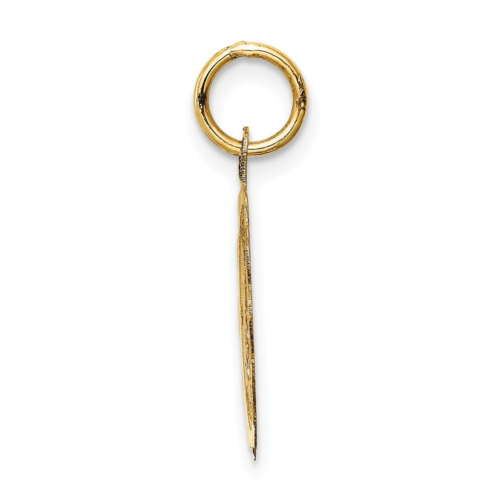 14K Gelbgold 14K Merry Weihnachten Plättchen Charm