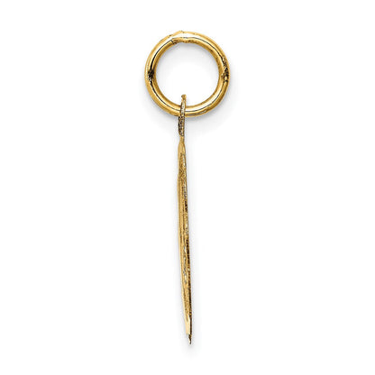 14K Gelbgold 14K Merry Weihnachten Plättchen Charm