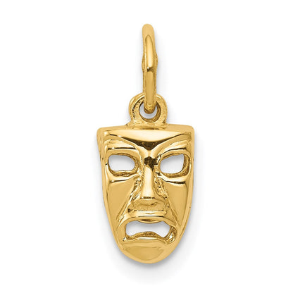 14K Gelbgold 14K Comedy/tragedy 2-piece Charm