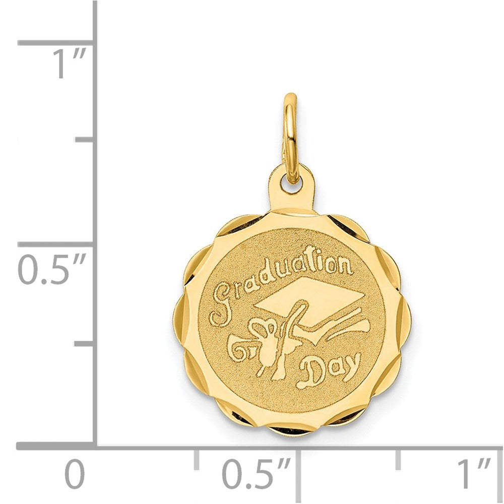 14K Gelbgold 14K Abschluss Day Charm