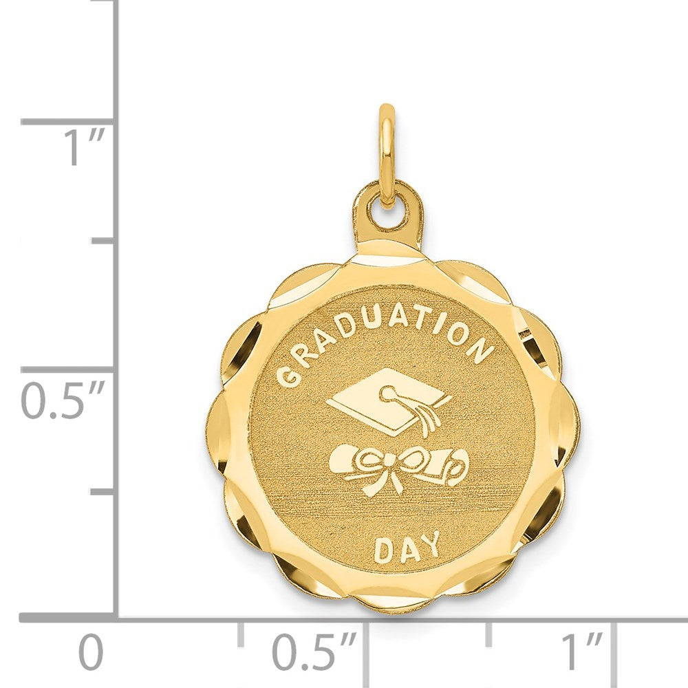 14K Gelbgold Charm „GRADUATIONSTAG“