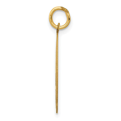 14K Gelbgold Schäferhund-Scheibenanhänger (Charm)