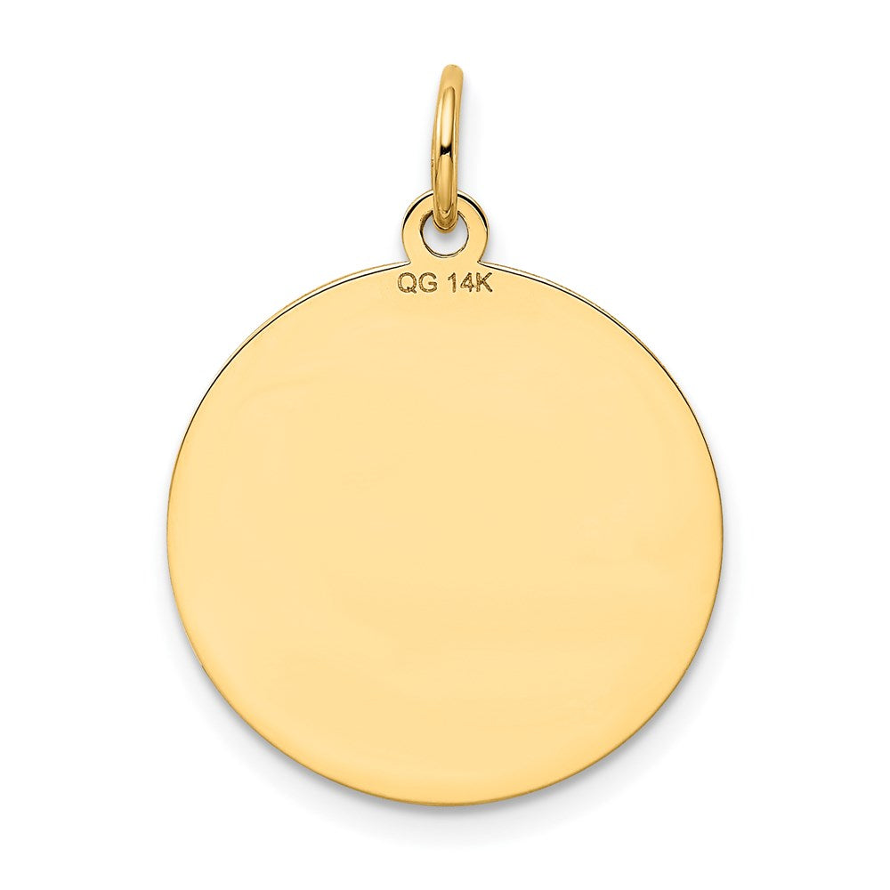 14K Gelbgold Shetland Sheepdog Scheiben-Charm