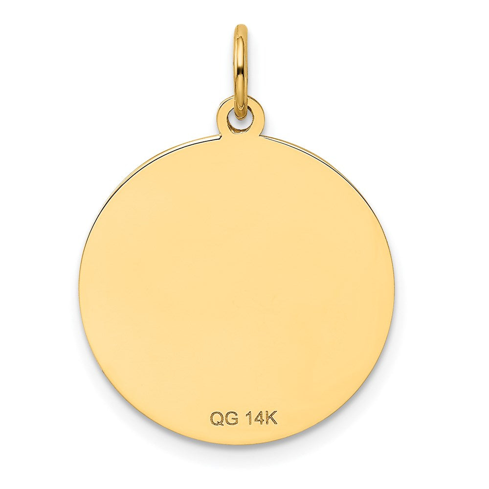 14K Gelbgold Yorkshire-Terrier-Scheibencharm