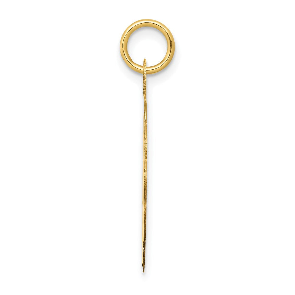 14K Gelbgold Baseball-Scheiben-Charm