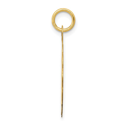 14K Gelbgold Baseball-Scheiben-Charm