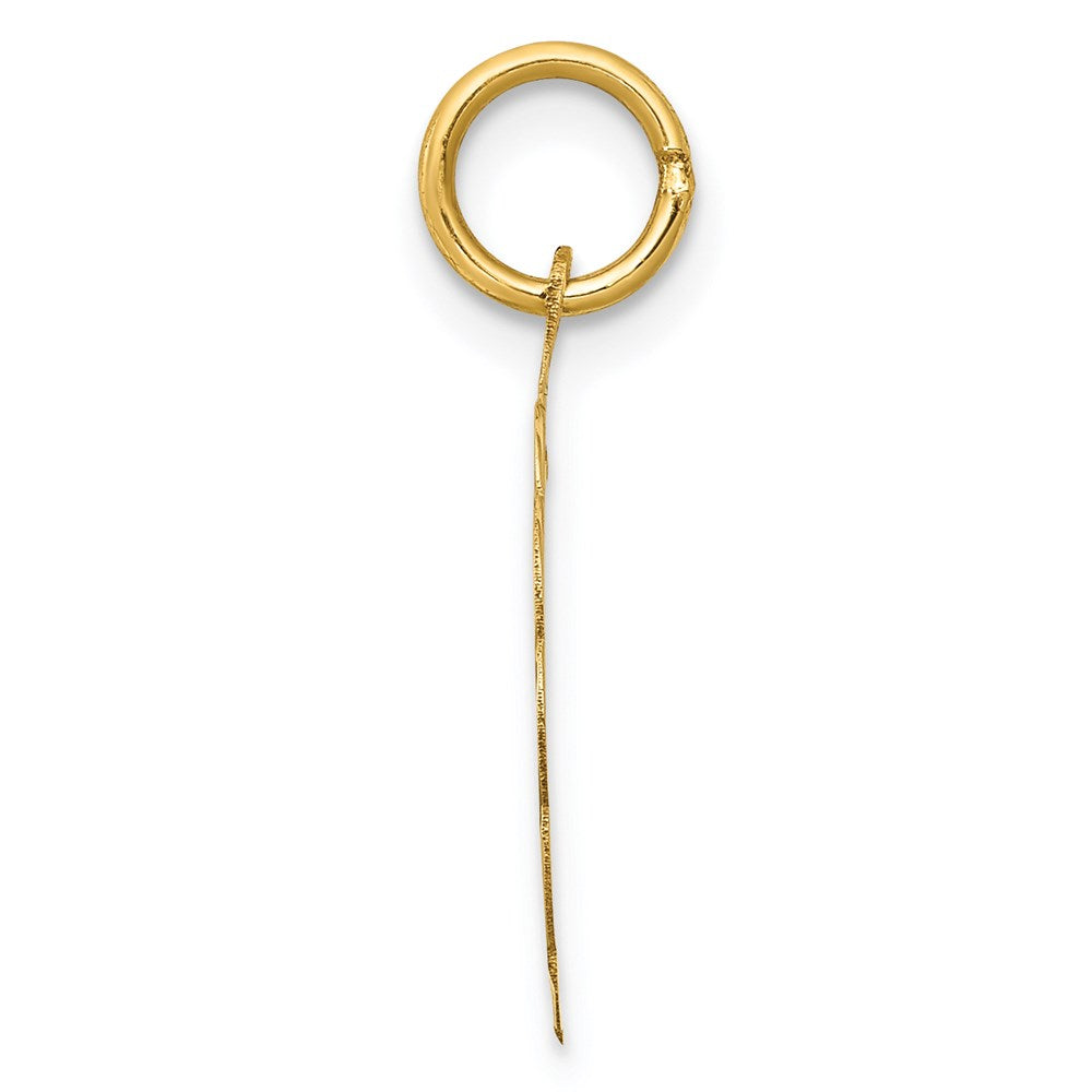 14K Gelbgold 14K You Are Immer in My Herz Plättchen Charm