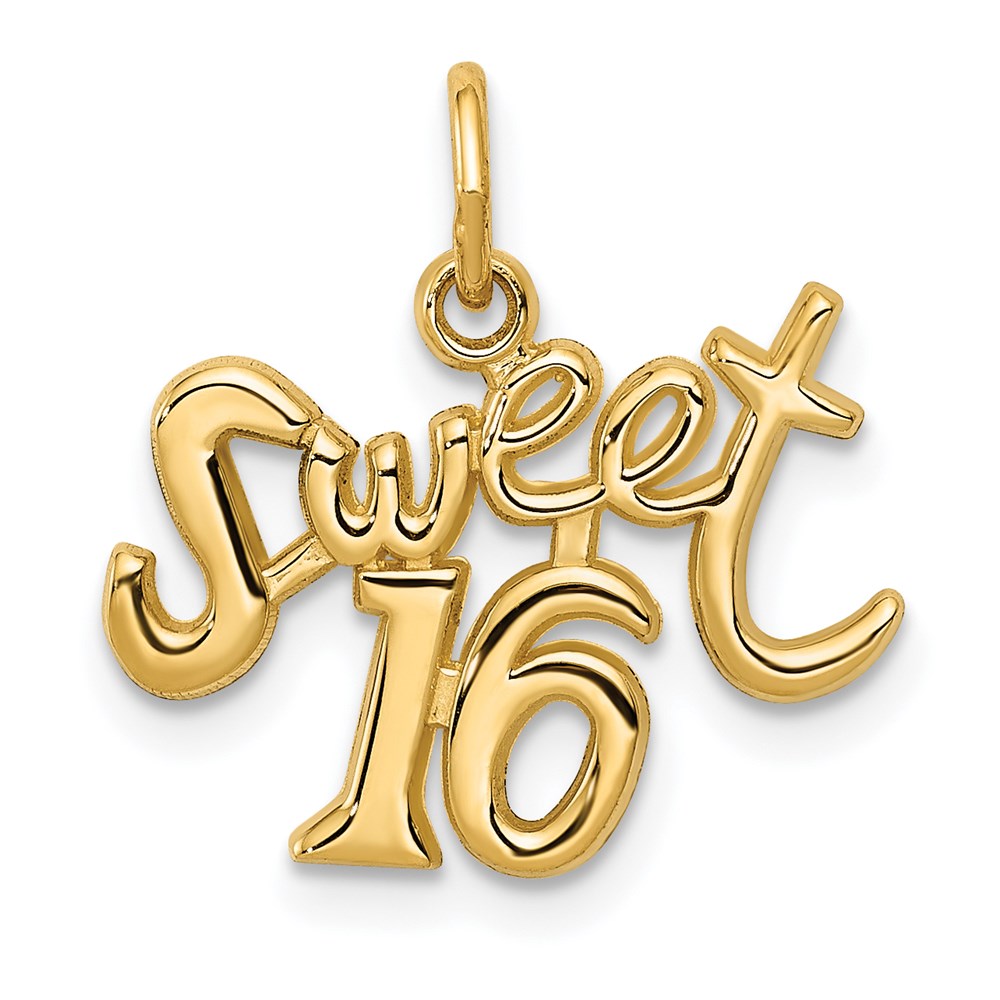 14K Gelbgold 14K Süß 16 Charm