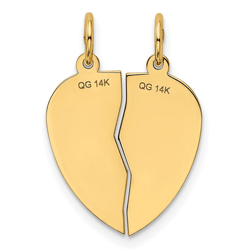 14K Gelbgold 14K Break-apart I Liebe You Charm