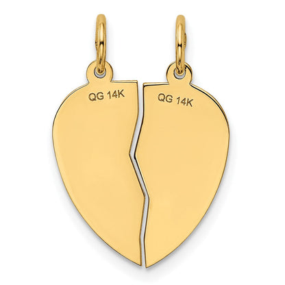 14K Gelbgold 14K Break-apart I Liebe You Charm