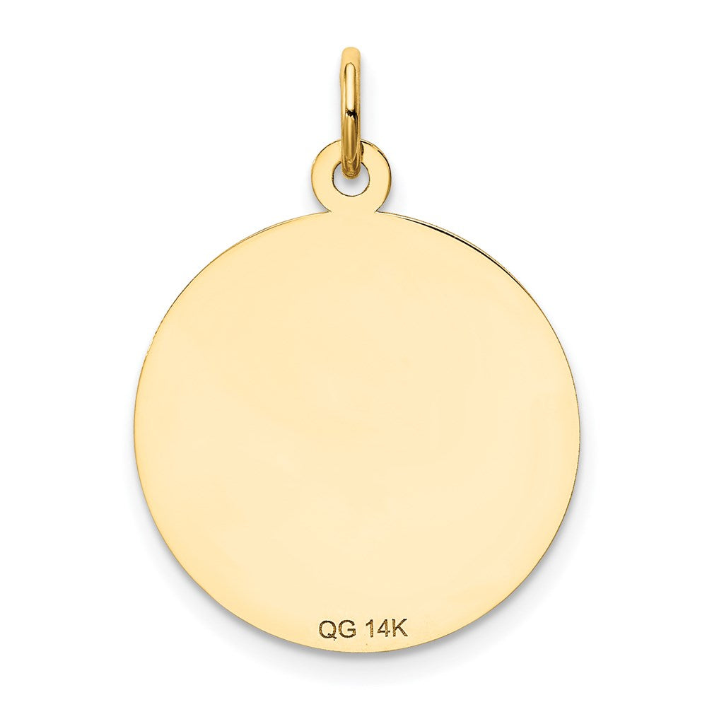 14K Gelbgold Charm „Ein Datum zum Erinnern“
