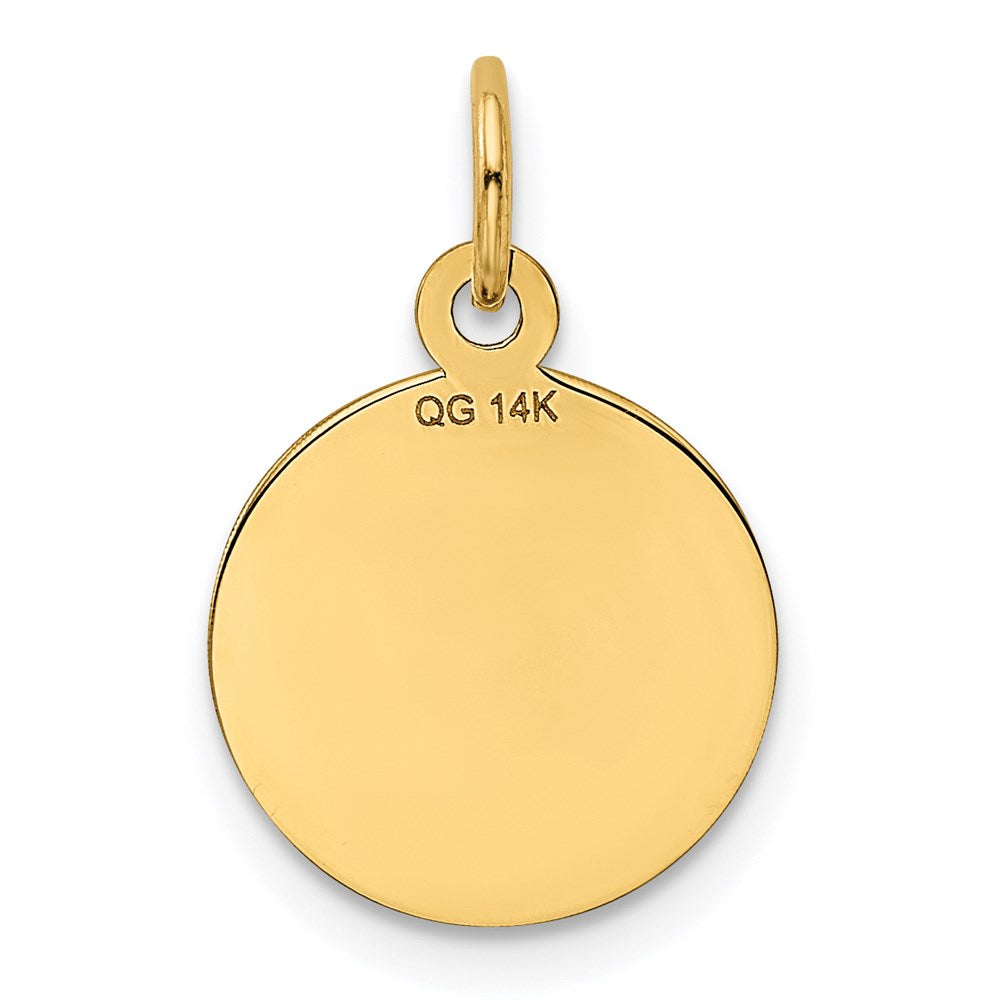 14K Gelbgold 14K Happy Jahrestag Charm
