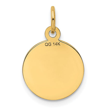 14K Gelbgold 14K Happy Jahrestag Charm