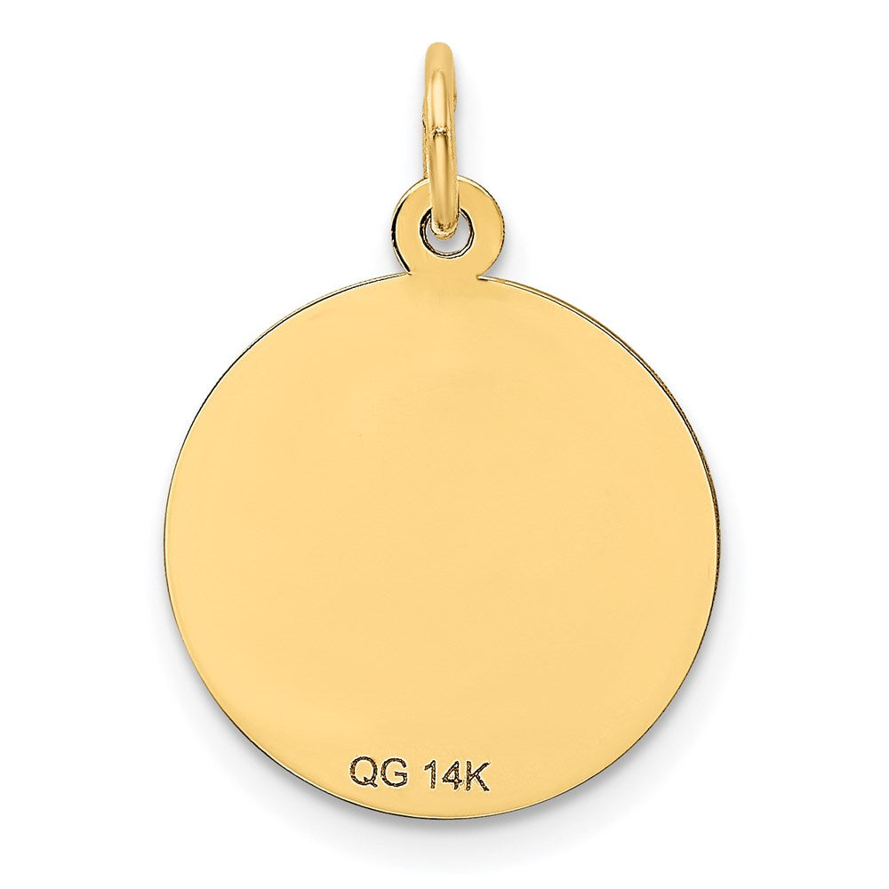 14K Gelbgold 14K Happy Jahrestag Charm