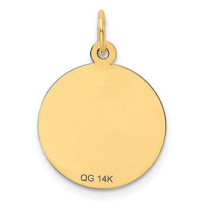 14K Gelbgold 14K Happy Jahrestag Charm