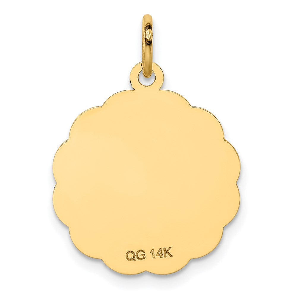 14K Gelbgold Charm „HAPPY ANNIVERSARY“