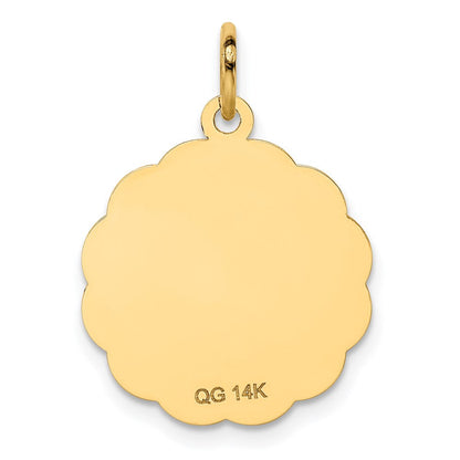 14K Gelbgold Charm „HAPPY ANNIVERSARY“