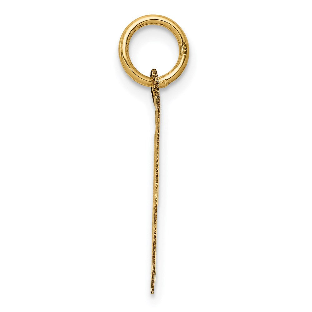 14K Gelbgold 14K Happy 5th Jahrestag Charm