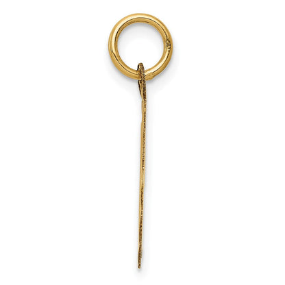 14K Gelbgold 14K Happy 5th Jahrestag Charm