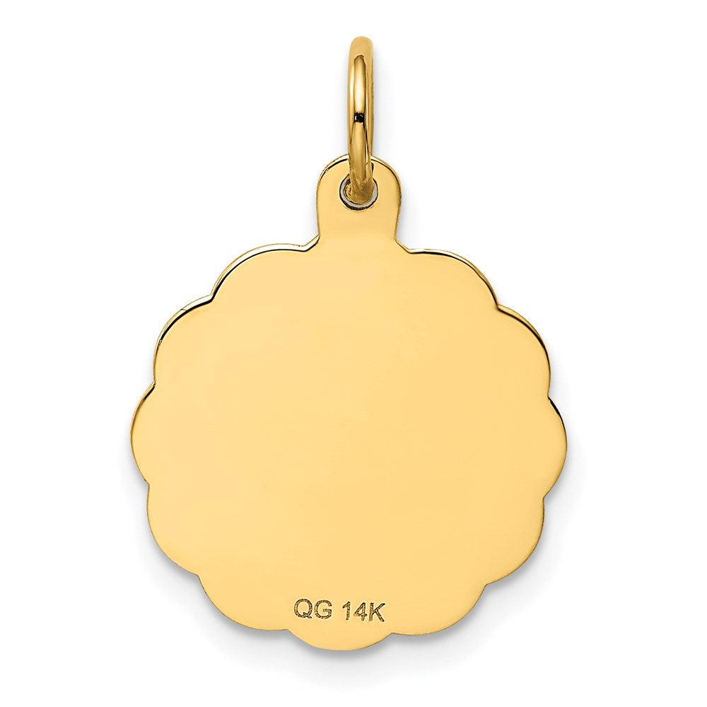 14K Gelbgold 14K Happy 5th Jahrestag Charm