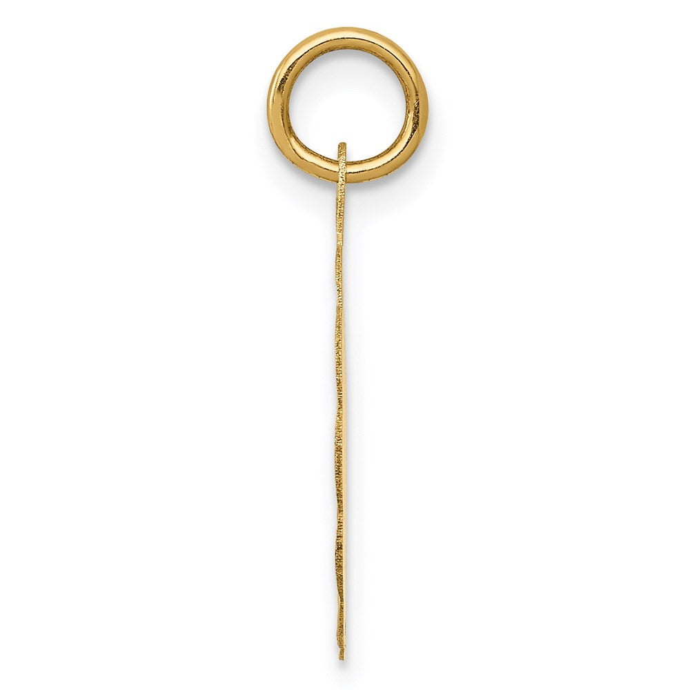 14K Gelbgold 14K Happy 10th Jahrestag Charm