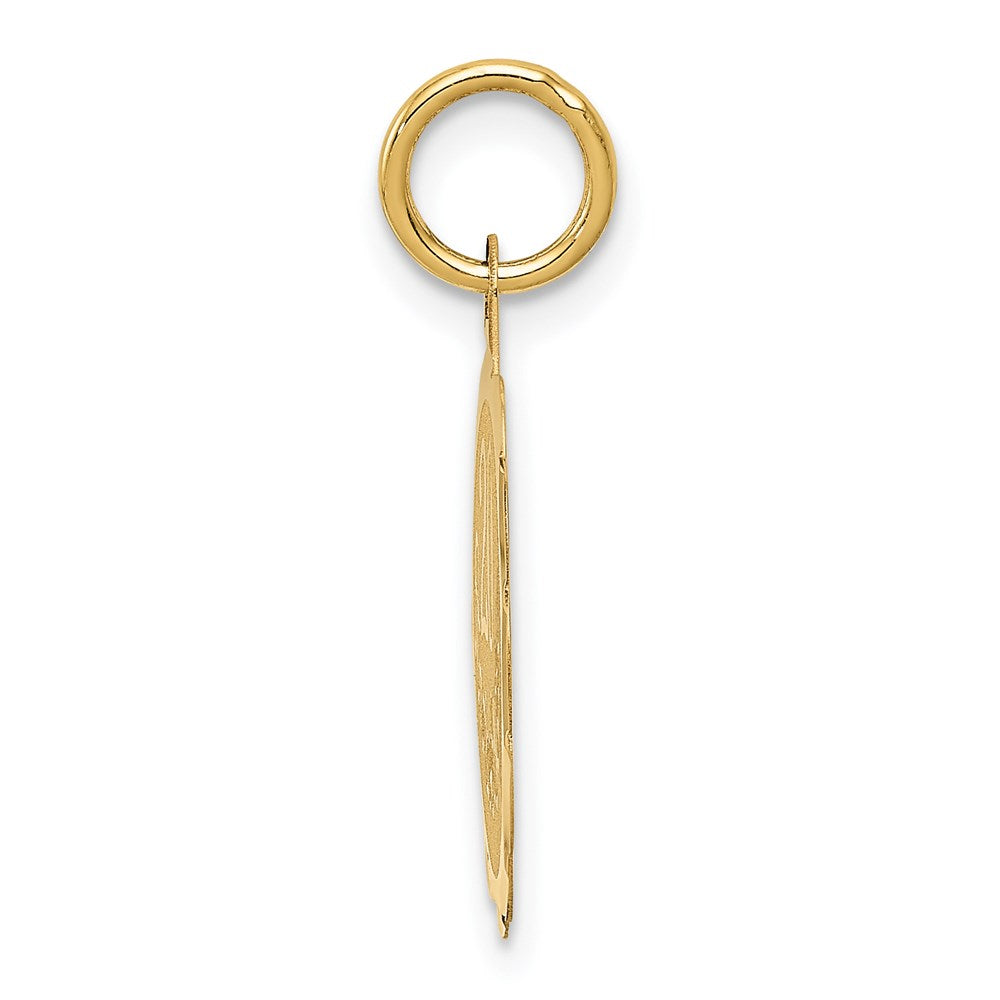14K Gelbgold 14K Happy 20th Jahrestag Charm