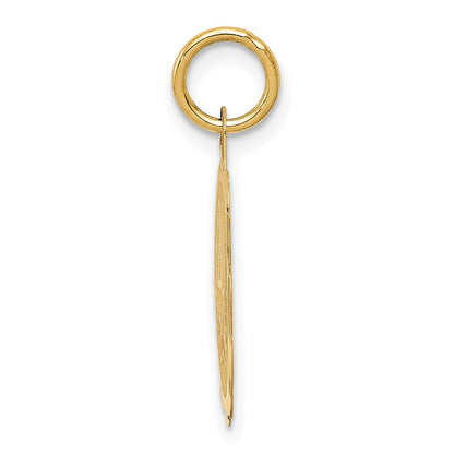 14K Gelbgold 14K Happy 20th Jahrestag Charm