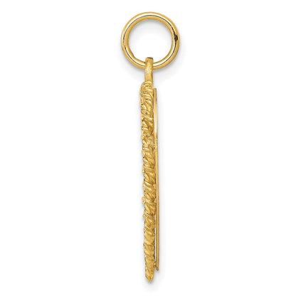 14K Gelbgold Charm "Happy 10th Anniversary