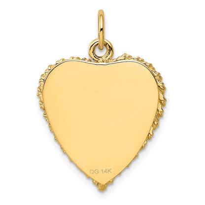14K Gelbgold Charm "Happy 10th Anniversary