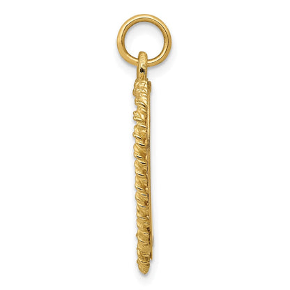 14K Gelbgold Charm „Happy 20th Anniversary" (20. Jubiläum)