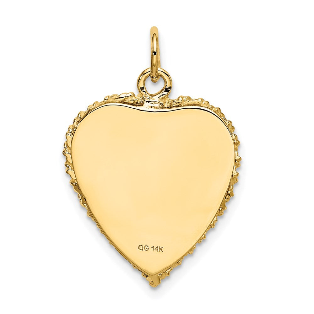 14K Gelbgold Charm „Happy 20th Anniversary" (20. Jubiläum)