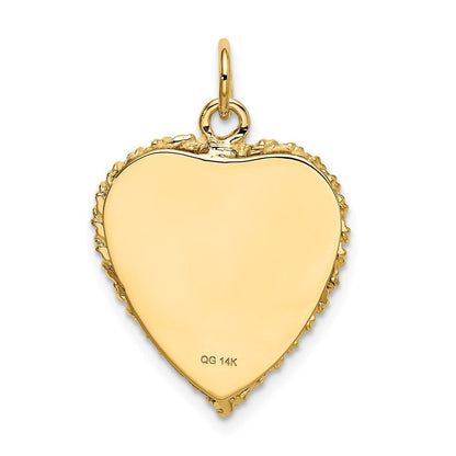 14K Gelbgold Charm „Happy 20th Anniversary" (20. Jubiläum)