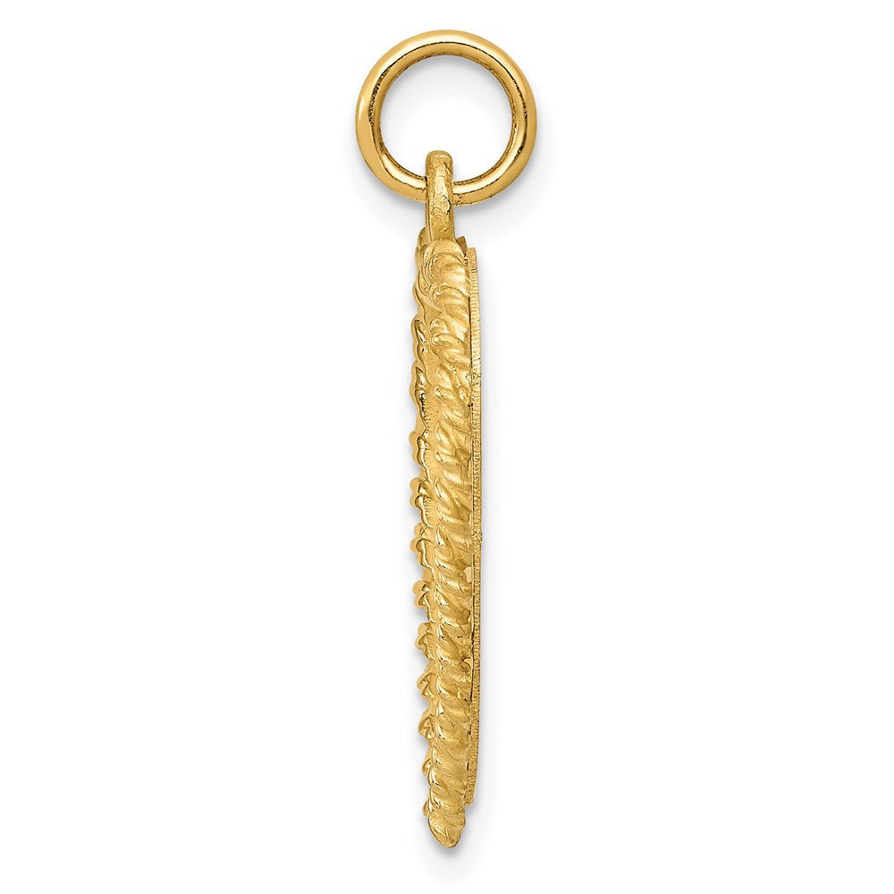 14K Gelbgold Charm „50. Jahrestag“