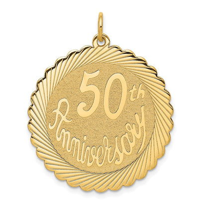 14K Gelbgold Charm "50. Jubiläum