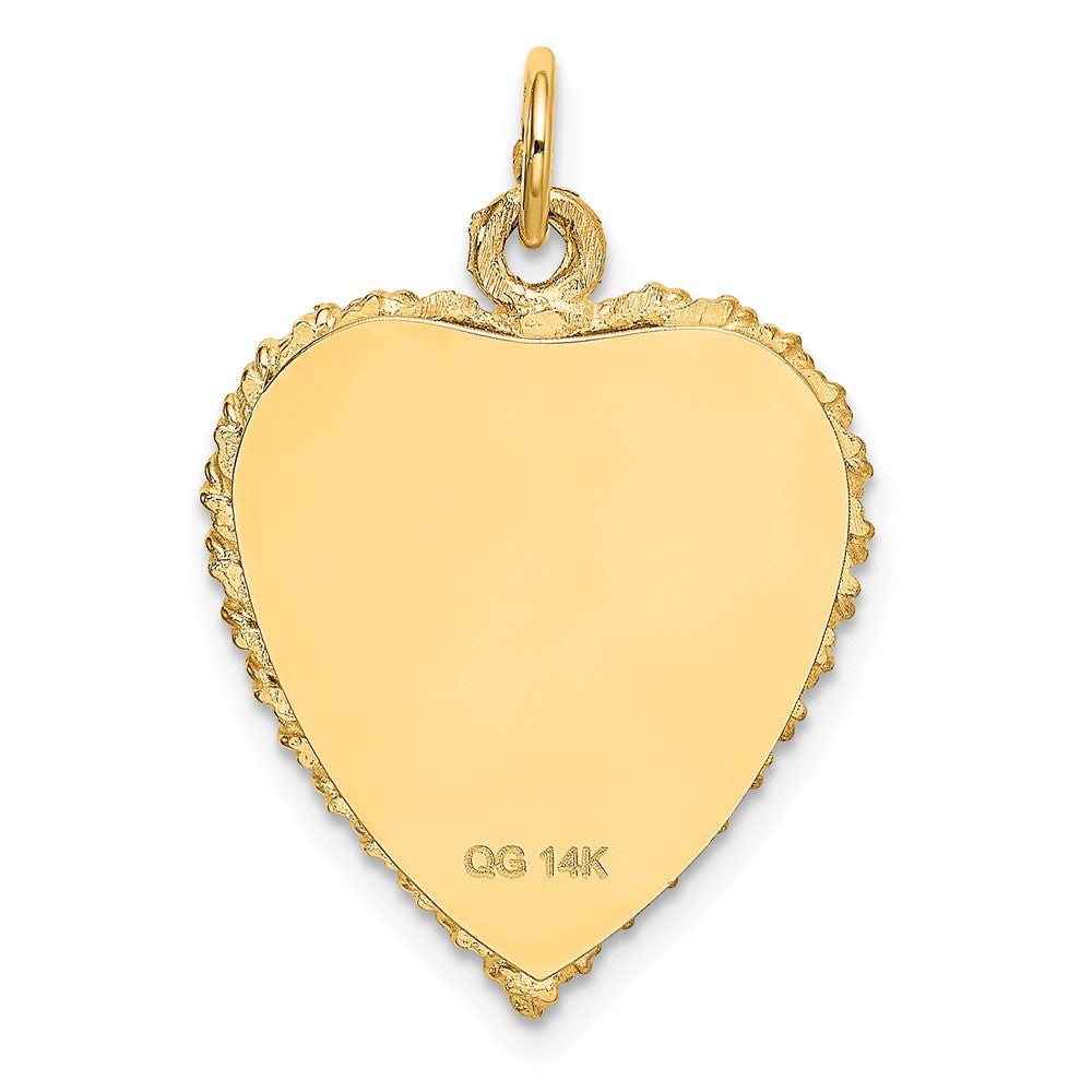 14K Gelbgold HAPPY ANNIVERSARY Herz-Charm