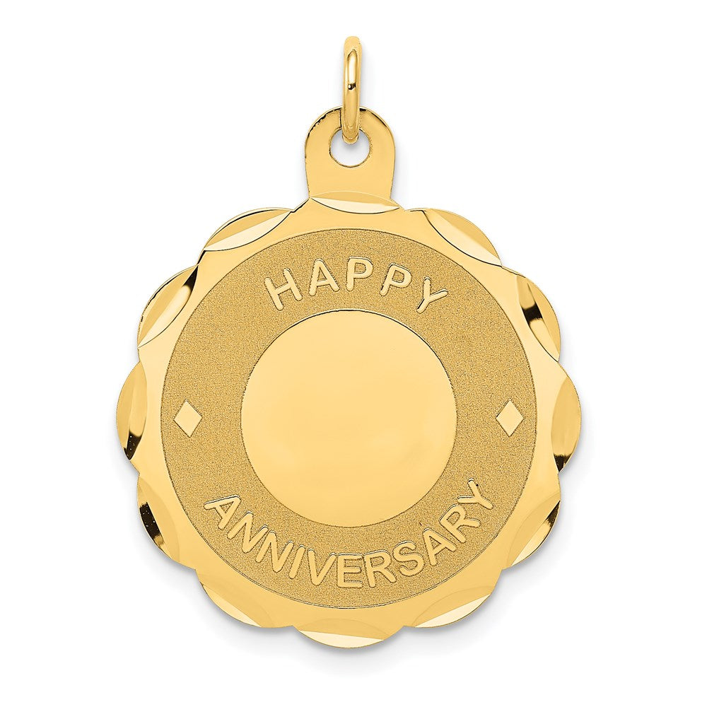 14K Gelbgold Charm „HAPPY ANNIVERSARY“
