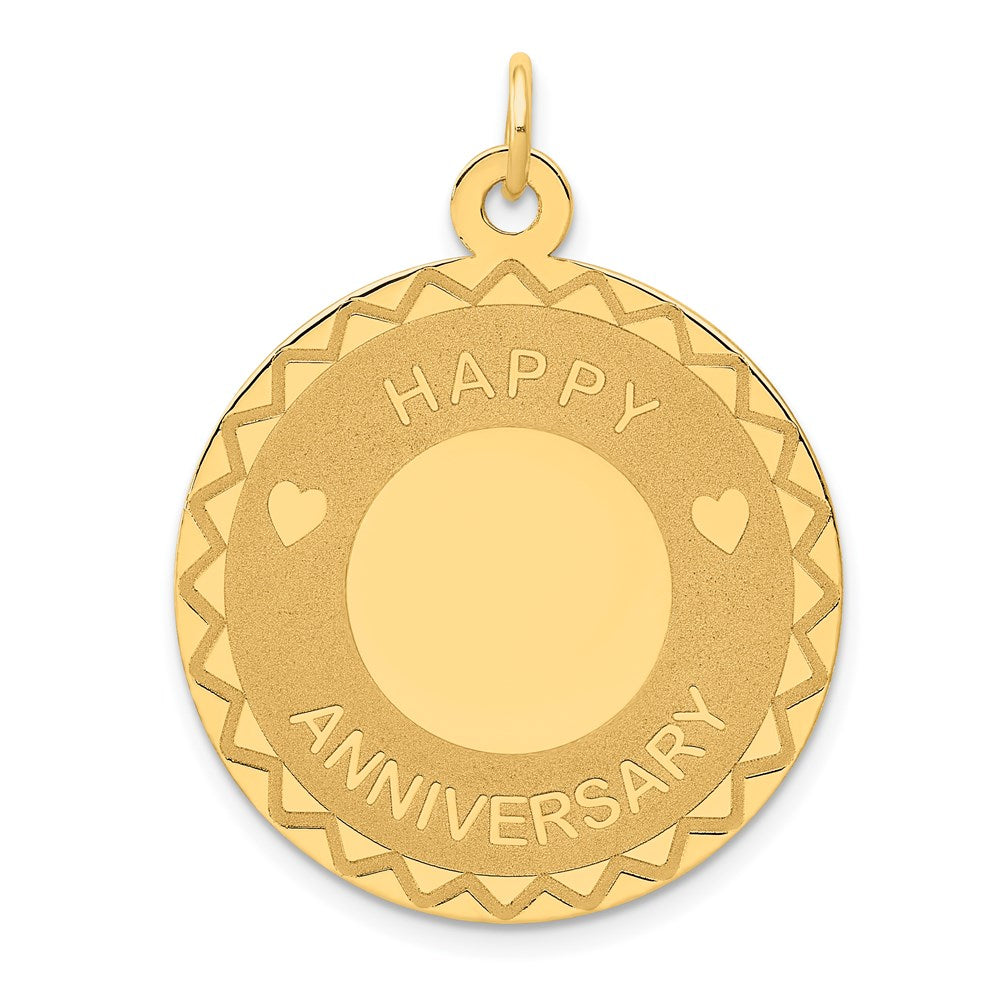 14K Gelbgold Charm „HAPPY ANNIVERSARY“