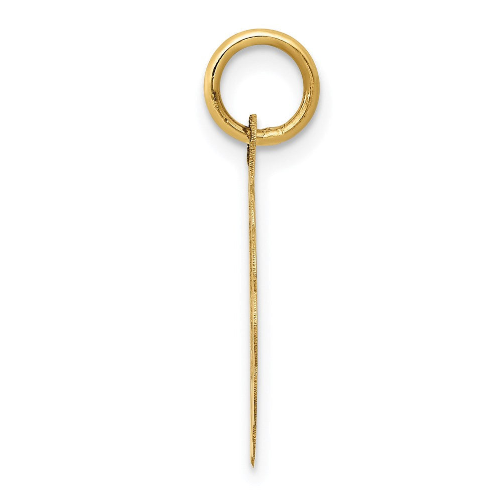 14K Gelbgold 14K #1 Opa Plättchen Charm