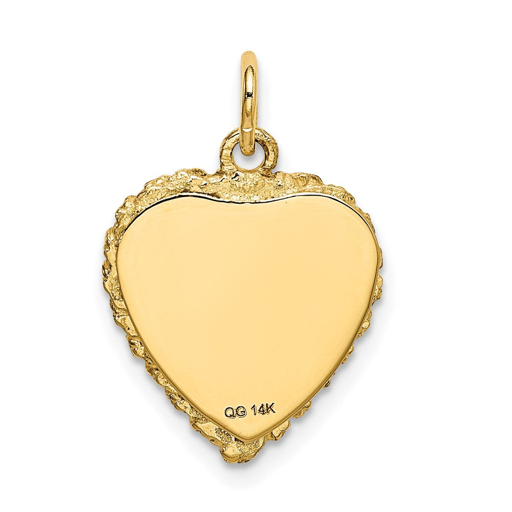 14K Gelbgold Scheiben-Charm „#1 ENKELIN“