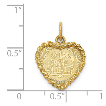 14K Gelbgold Scheiben-Charm „#1 ENKELIN“