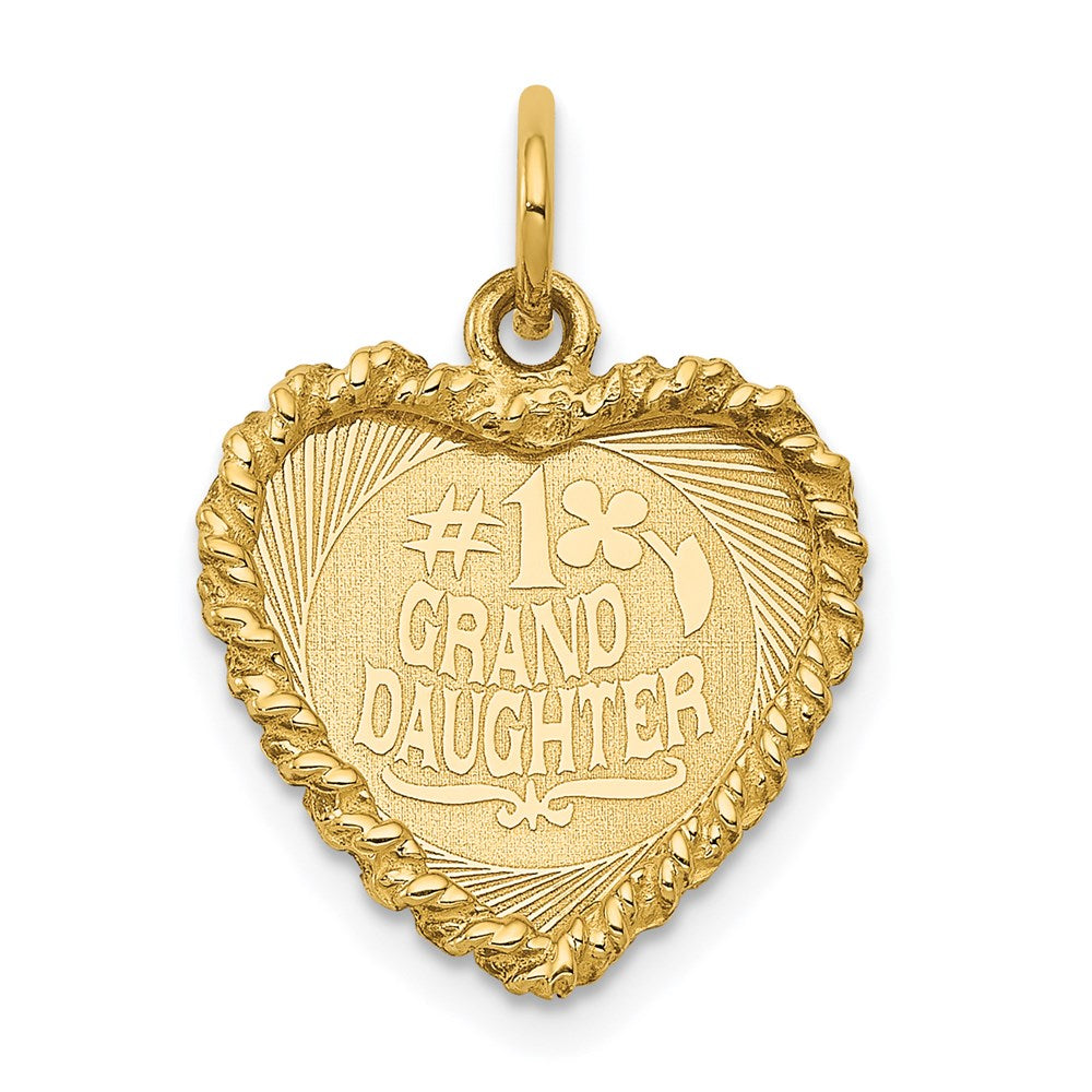 14K Gelbgold Scheiben-Charm „#1 ENKELIN“