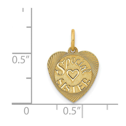 14K Gelbgold 14K Special Schwester Charm