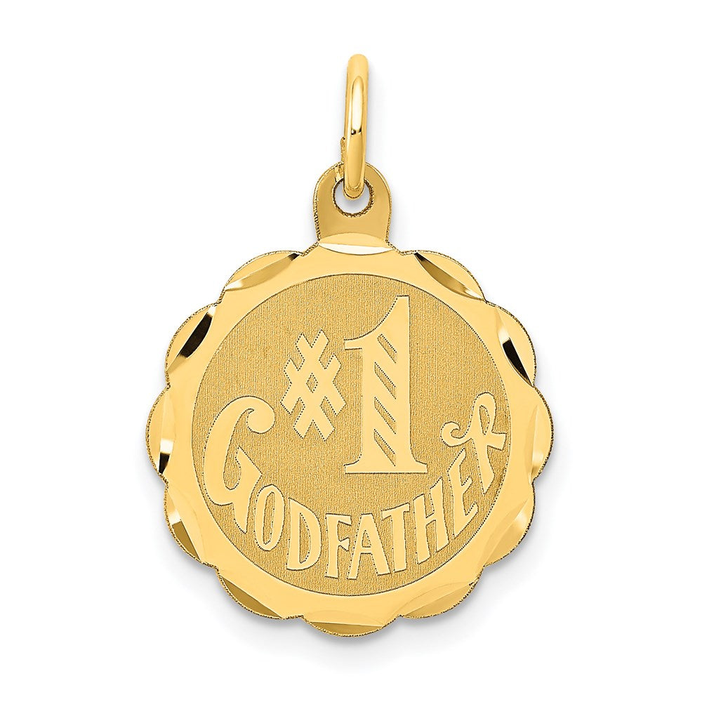 14K Gelbgold 14K #1 Godfather Charm