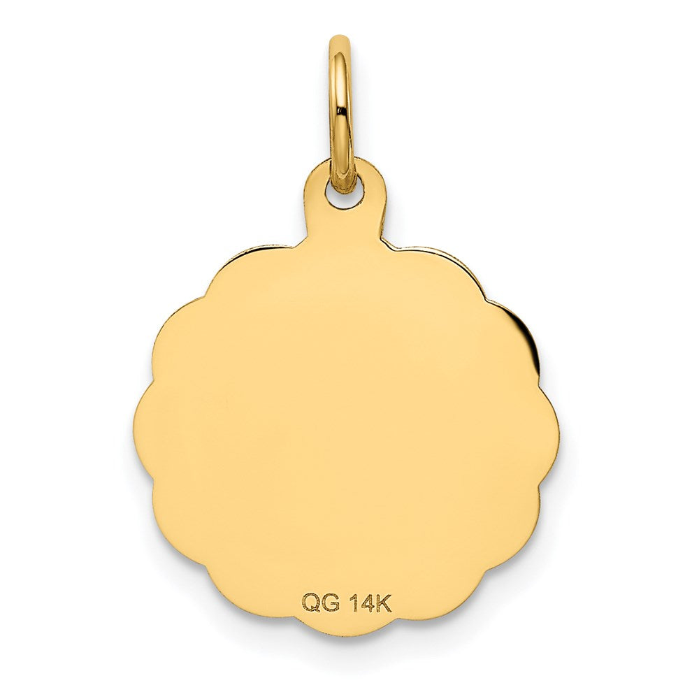 14K Gelbgold 14K #1 Patin Charm