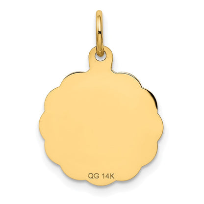 14K Gelbgold 14K #1 Patin Charm