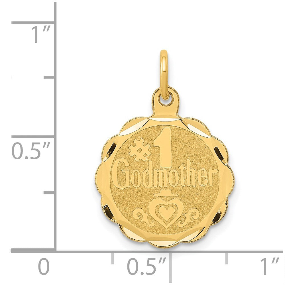 14K Gelbgold 14K #1 Patin Charm
