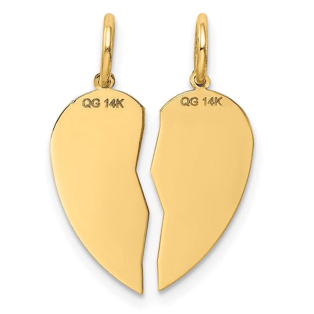 14K Gelbgold 14K 2-piece Beste Freund Charm