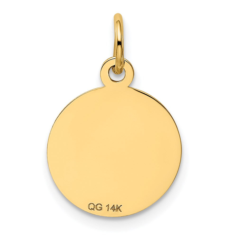 14K Gelbgold 14K Abschluss Day Cap Charm