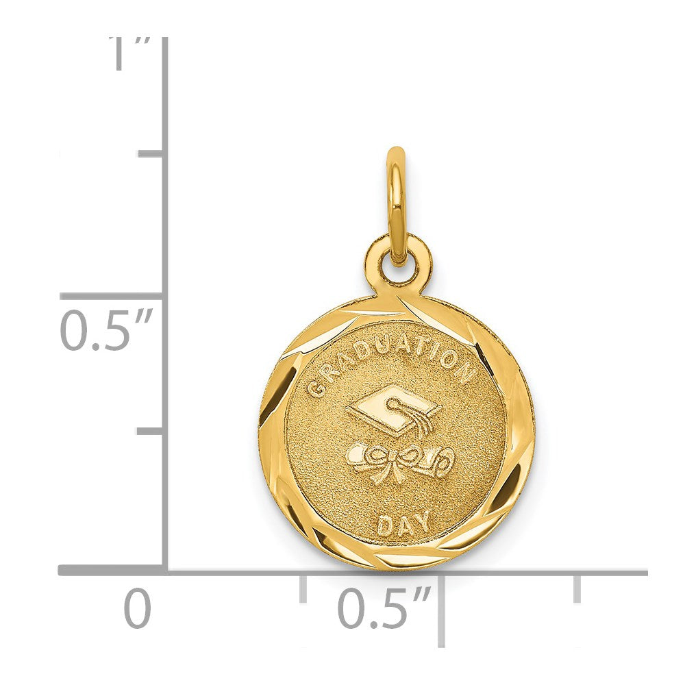 14K Gelbgold 14K Abschluss Day Charm