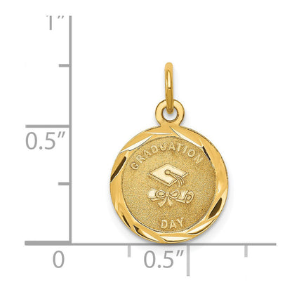 14K Gelbgold 14K Abschluss Day Charm